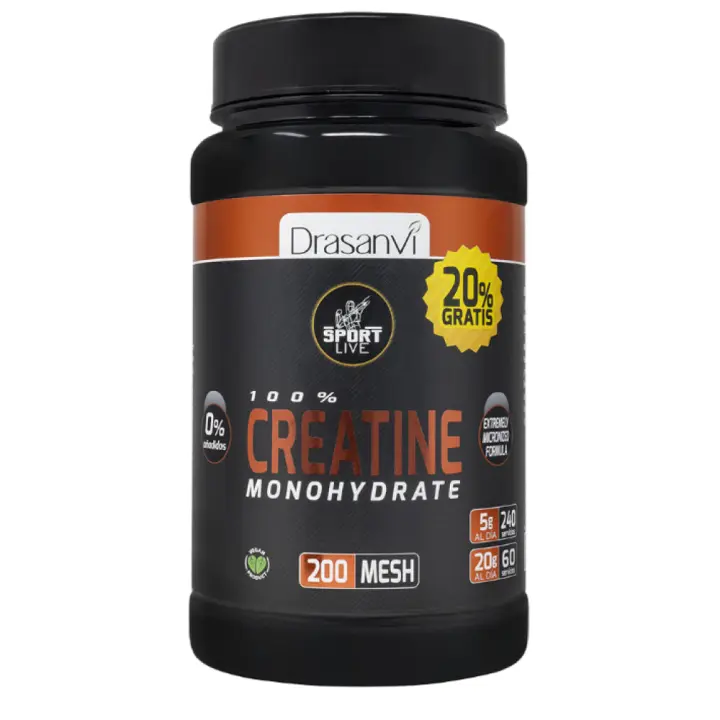 Sport Live 100% Creatine Monohydrate 200 MESH 1,2 Kg de la marca Drasanvi - 1