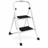 Escalera Plegable de Acero de 2 Peldaños Maxell Power, Carga Máxima 150 kg, Pasamanos y Patas Antideslizantes, Plegado Compacto de 4,5 cm, para Cocina, Hogar, Armarios, Despensa y Limpieza en el Hogar - details 0