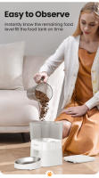 ROJECO Alimentador Automático Para Gatos 2L Inteligente Con Control Remoto Dispensador De Alimentos Secos Para Perros Kibble WIFI - details 9