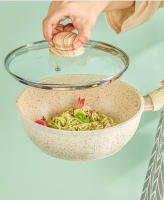 Sartén Antiadherente Grande 28cm Para Frying Pan Wok Pan Ideal Para Asado Y Tortitas Compatible Con Inducción Y Fogón Ecológico Sin Tapa - details 10