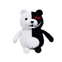 Peluche Dangan Ronpa 2 Monokuma Oso Negro Y Blanco Juguetes De Peluche Suave Para Niños Regalo De Cumpleaños Material De Algodón Relleno De Poliéster Tamaño 22cm/35cm Unisex - details 2