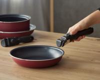 BERGNER | Set 3 Cazos Acero Inoxidable Negro Click&Cook - 16cm + 18cm + 20cm, Mango Desmontable - details 3