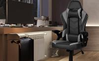 T-Lovendo Silla Gamer Profesional | Ergonómica | Tela Transpirable | Antimanchas | Reposabrazos Abatibles | Altura Regulable | Respaldo Reclinable - details 0