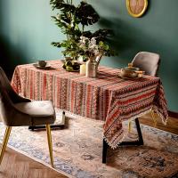Mantel De Lino Y Algodón Europeo Y Americano Resistente Al Desgaste Y Antideslizante Estilo Bohemio Para Fiestas Y Cocina - details 4