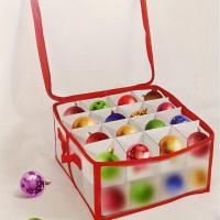Caja Organizadora De 32 Compartimentos Para Ornamentos Navideños Con Cremallera Y Manijas Para Facilitar La Organización Suministros De Fiestas De Navidad - details 0