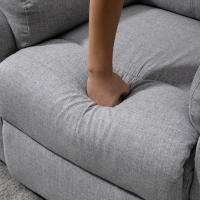 Sillón TV Eléctrico con Asistencia vertical Reclinable 1 Motor Función de inclinación Bolsillos laterales Bolsillo para Mando a Distancia Núcleo de Muelles de Bolso Tapizado gris, Estilo Moderno, Tecnología, Experiencia inteligente, 15 °-160 ° infinitame - details 4