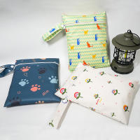 Bolsa De Diaper Para Bebé 20x25cm Impermeable PUL Para Viajes Y Exterior Con Cierre De Cremallera Mini Bolso De Mano Para Carricoche - details 10