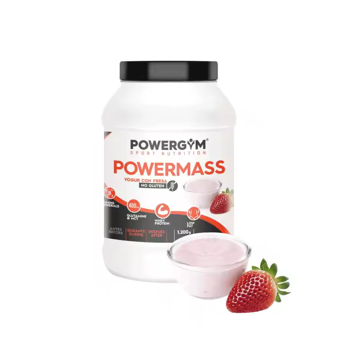 Proteína + Hidratos Powermass Powergym Yogur con Fresas - 1