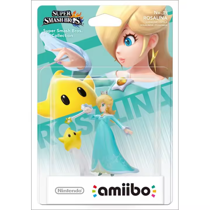 FIGURA AMIIBO ROSALINA SUPER SMASH BROS. COLLECTION NUMERO 19 - 1