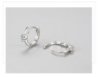 Zenyth-pendientes de Plata de Primera Ley y circón para Mujer, Aretes Pequeños, Plata esterlina 925, Circonia cúbica, zirconia, surrounded, zirconite, zirconite, Delicado de Fashion - details 5