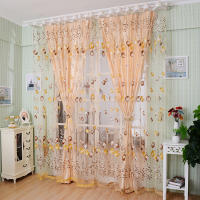 Cortinas De Tulle Modernas Y Sencillas Para Sala De Estar Dormitorio Infantil Y Cocina En Poliéster Suave Y Cómoda Transmisoras De Ventana - details 12
