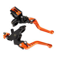 Par De Manillares Universales Para Cilindro Mayor De Freno Y Embrague De Motocicleta Tamaño 7/8''(22mm) Reservorio Incluido - details 0