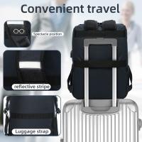 Mochipa vintage mochara portáril de viaje mochara con Puerto de carga USB para Mujeres y helbres mochila Universitario para portáthil de 15 pulgadas Negro - details 3