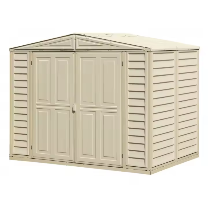Duramax - caseta jardín - DURAMATE 8x6 - Resina PVC - color marfil - 1
