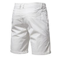 Verano nuevos pantalones cortos casuales de algodón para hombres europeos y americanos rectos ajustados pantalones de cinco cuartos ropa de hombre de color sólido de gran tamaño - details 14