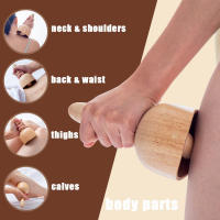 Copa De Madera Sueca Portátil Con Rodillos Masajeador De Terapia De Masaje Para Drenaje Linfático Y Modelado Corporal Herramienta Anti-Cellulitis - details 5