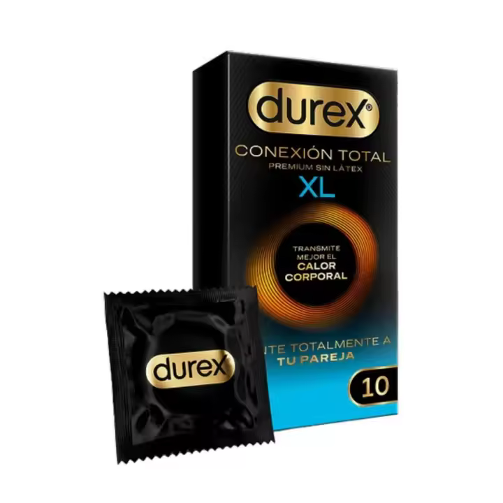 Durex conexión total xl sin látex 10 preservativos - 1