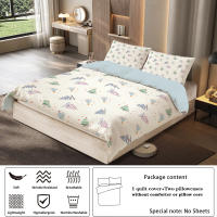 Juego De Cama Navideño 3 Piezas Con Patrón De Árbol De Navidad (1 Funda De Edredón + 2 Fundas De Almohada) Set De Ropa De Cama Suave Y Cómoda - details 11