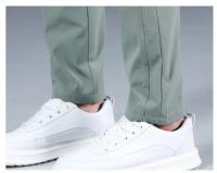 Pantalones Casuales Para Hombre Verano 2024 Estilo Coreano Elásticos Rectos Ajustados Cómodos Trajes Negocios Verde Militar - details 32