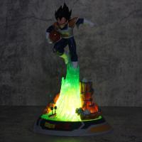 Figura De Colección Dragon Ball Z 25cm Super Saiyan Vegeta Anime PVC Luz Interiorizable Modelo Figura De Decoración Regalo - details 10