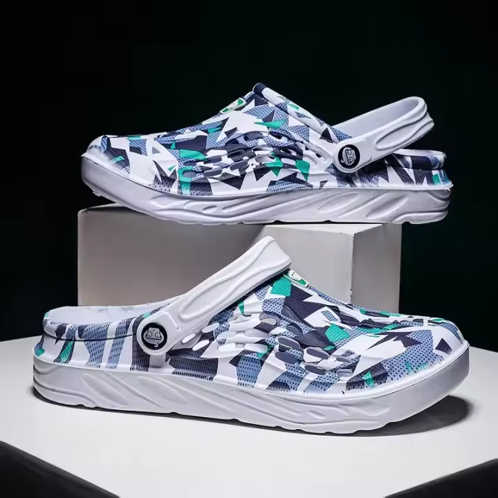 Sandalias De Moda Para Hombre 2024 Clogs Comodidad Transpirables Zapatillas Hombre Playa Sandalias Con Fondo Suave - 1