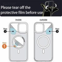 Carcasa Magnética De Lujo Para iPhone Con Carga Inalámbrica Compatible Con Magsafe Adecuada Para Modelos 15 14 13 12 11 pro X XR XS Max 7 8 plus Translúcida - details 8