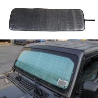 Cubierta De Parabrisas Para Jeep Wrangler JL 2018-2024 Antisolar Visera Protectora De Aluminio Plegable Accesorios De Coche - details 9