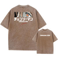 Camiseta De Anime Chainsaw Man Acid Vintage Retro Impresión Estilo Harajuku Para Mujer Algodón Casual Manga Corta Camiseta - details 6