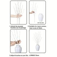 Luz De Ramas De Abeto Blanco LED Para Decoración De Navidad Y Año Nuevo Guirnalda De Luz Festiva Para Bodas Y Fiestas Luces De Navidad Para Mesa De Comedor - details 8