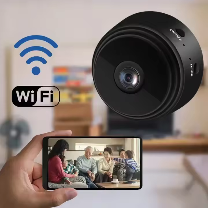 Cámara De Seguridad Inalámbrica Mini WiFi Monitoreo Remoto Para Hogar Inteligente A9 Resolución HD 720P Sin Memoria Integrada - 1