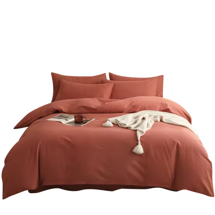 Ropa de cama de 155 x 220 cm, algodón, 2 piezas, color azul cielo, certificado ÖkoTex, con mango de lino, transpirable, 1 funda nórdica y 1 funda de almohada de 80 x 80 cm - 1