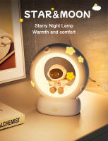 Lámpara Nocturna LED Panda Astronauta Para Niños Luz De Noche USB Recargable Silicona Protección Ocular Iluminación De Escritorio - details 6