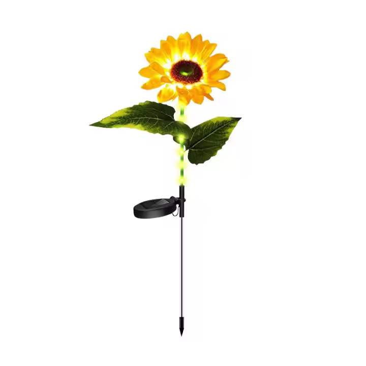 Lámpara Solar LED Girasol IP65 Impermeable Para Jardín Patio Escenario Decoración De Fiestas Y Bodas Luz De Exterior - 1