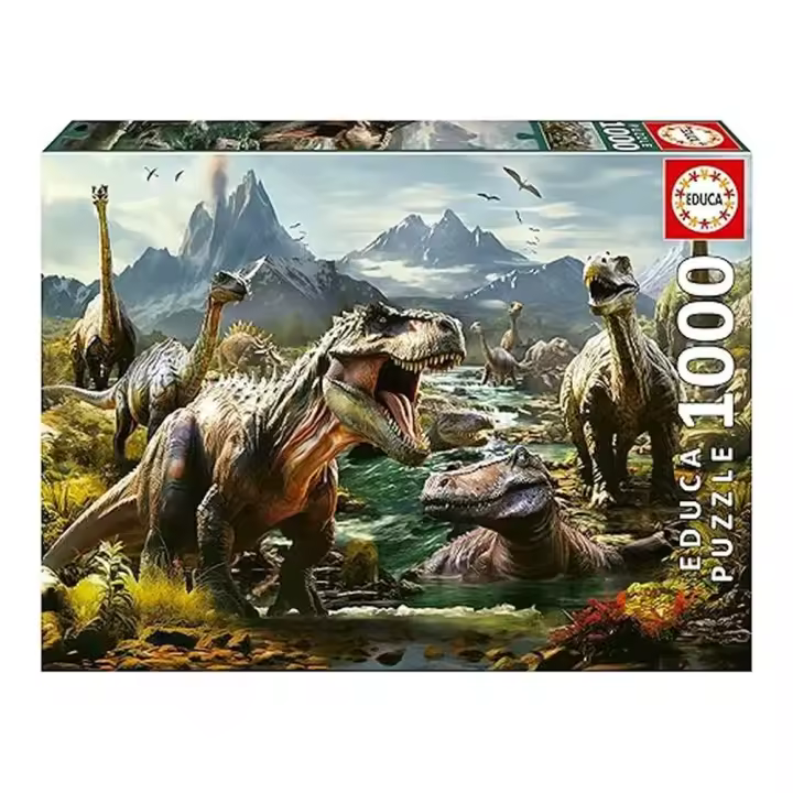 Educa Puzzle Dinosaurios Feroces 1000 Piezas 19924 - 1