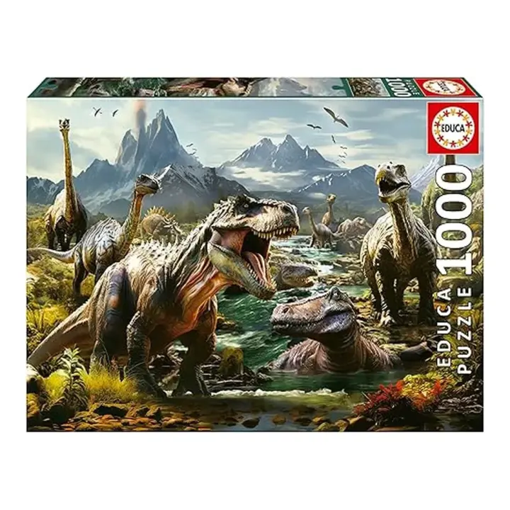 Educa Puzzle Dinosaurios Feroces 1000 Piezas 19924 - 1