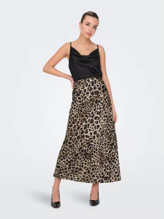 Falda Chigo Ankel Satin Animal print de only - 1