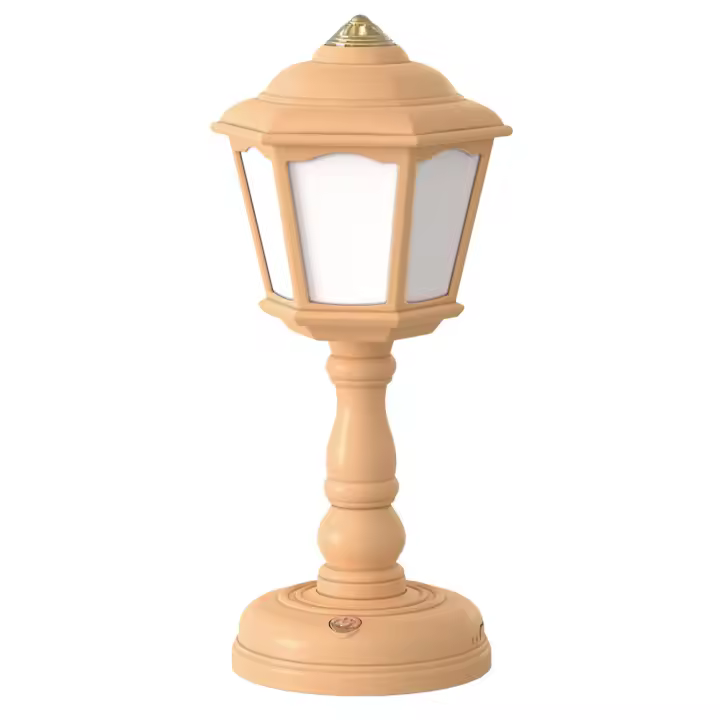 Lámpara De Mesa LED Mini Retro Luz Nocturna Táctil Decorativa Recargable Por USB Protección Ocular Para Lectura En La Cama Y Decoración De Habitación - 1