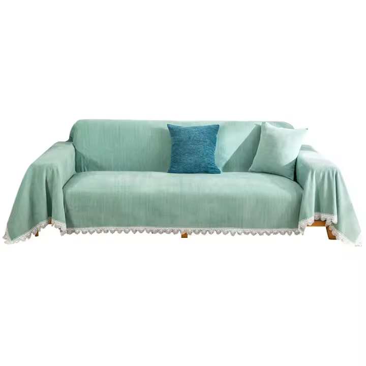 Manta de Cama Rajput de 100% Algodón Cubierta de Sofá con Patrón Geométrico, 180 x 150 cm, Ideal para Decoración de Sofás - 1