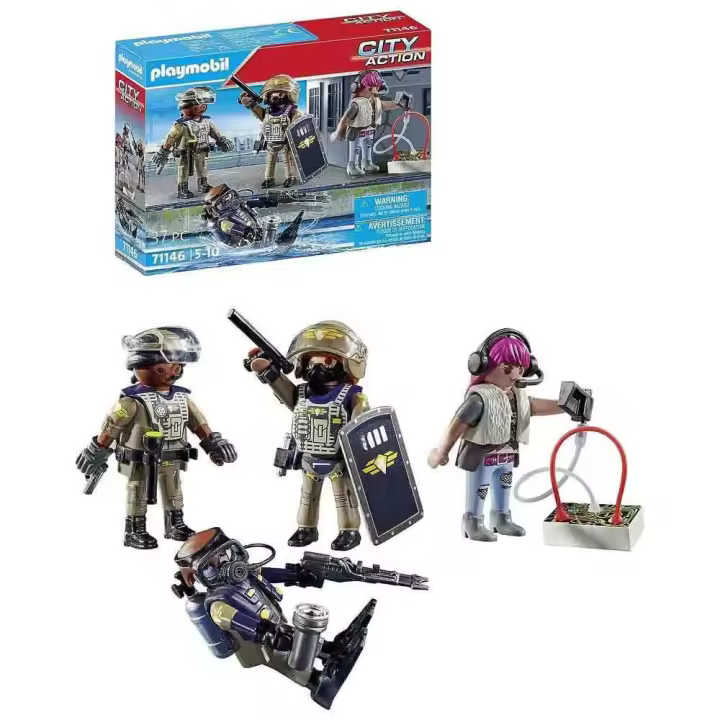 Playmobil Juego De Construcción Fuerzas Especiales Set Figuras - 1