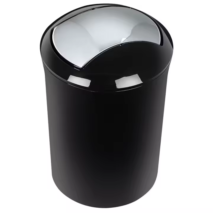 Cubo de basura SPIRELLA colección Sydney color negro acrilico  (5L) - 1