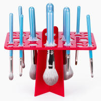 Organizador De Maquillaje RANCAI En Acrílico Con Soporte Para Pinceles De 14/26/28 Agujeros Herramienta De Secado Para Pinceles Accesorios De Cosméticos - details 4
