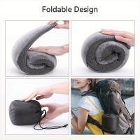 Almohada De Memoria Para Viaje 1pc Cómoda Y Transpirable Con Funda Lavable Máquina Kit De Viaje Con Lujo Forma U Para Cuello - details 2