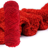 Hilo De Terciopelo Chenille 3mm Grueso Para Tejer Y Crochet Suave Y Suave Para Mantas Bebés Y DIY Gorros Cuellos - details 9