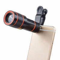 Lente De Teléfono Móvil Con Zoom De 12X Y Telescopio Externo Universal Clip Para Ver Juegos De Fútbol Y Reloj - details 2