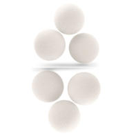 6PCS Pelotas De Lana Para Secadora Reutilizables Softener De Tela Natural Reemplaza Las Hojas De Secadora Para Máquina De Lavar Ropa - details 8