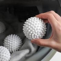 6pcs Bola De Lavado Antidesatornilladora De TPR Blanco Puro Magia De Limpieza Para Eliminación De Suciedad Y Nudos En La Máquina De Lavado - details 3