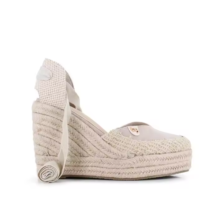 Blogger PANDORA Alpargatas para mujer beige en sintético 84467 - 1
