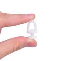 60Pcs Accesorios Para Cortina Estilo Moderno Blanco Rodillo De Riel Plástico Gancho Para Colgar Cortinas Para El Hogar - details 5