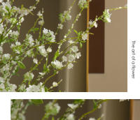Palo De Sauce De Nieve Artificial De 116CM Para Decoración De Boda Y Hogar Estilo Nórdico Pastoral Florista Silken - details 4