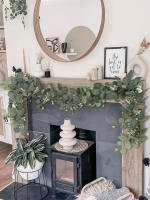 2pcs Vinatera De Eucalipto Artificial Textura Real Planta Verde Falsa Colgante Para Decoración De Bodas Jardín Casa Fiestas Pared - details 6